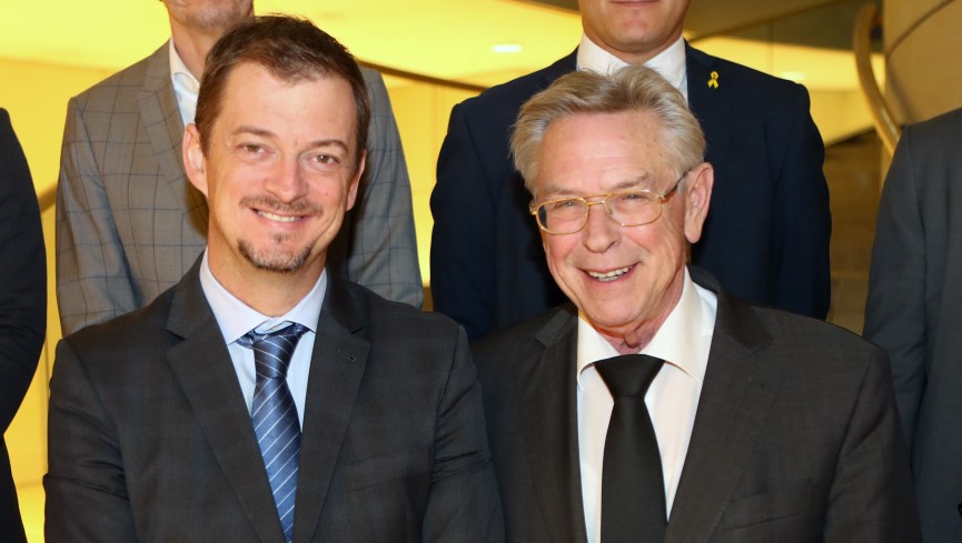 Andrew Parsons, Prsident des IPC und Holger Mller MdL, Vorsitzender des Sportausschusses im Landtag NRW